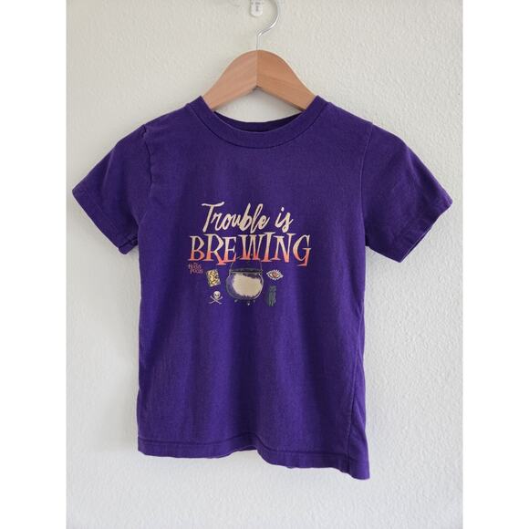 4T Kids Hocus Pocus Trouble Is Brewing Purple T-shirt - Picture 2 of 4